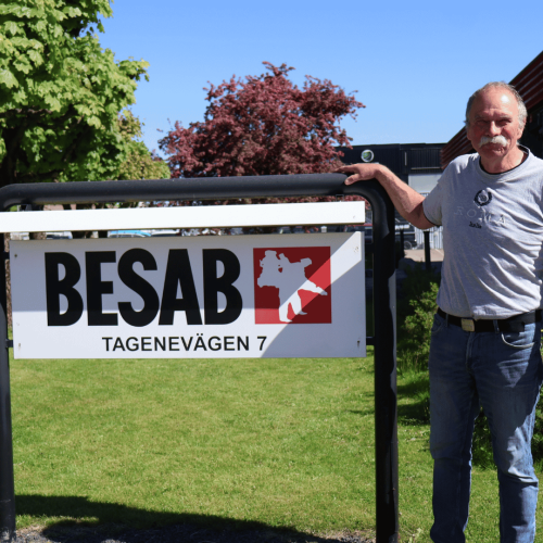 Yrkesarbetaren Arne Jakosson, sista dagen på sin arbetsplats på BESAB.